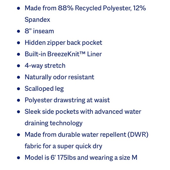 NWOT Fair Harbor The Anchor Men’s swim shorts with liner XL - Picture 5 of 14